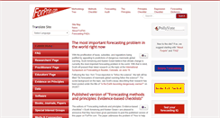 Desktop Screenshot of forecastingprinciples.com