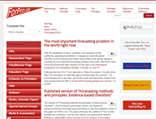Tablet Screenshot of forecastingprinciples.com